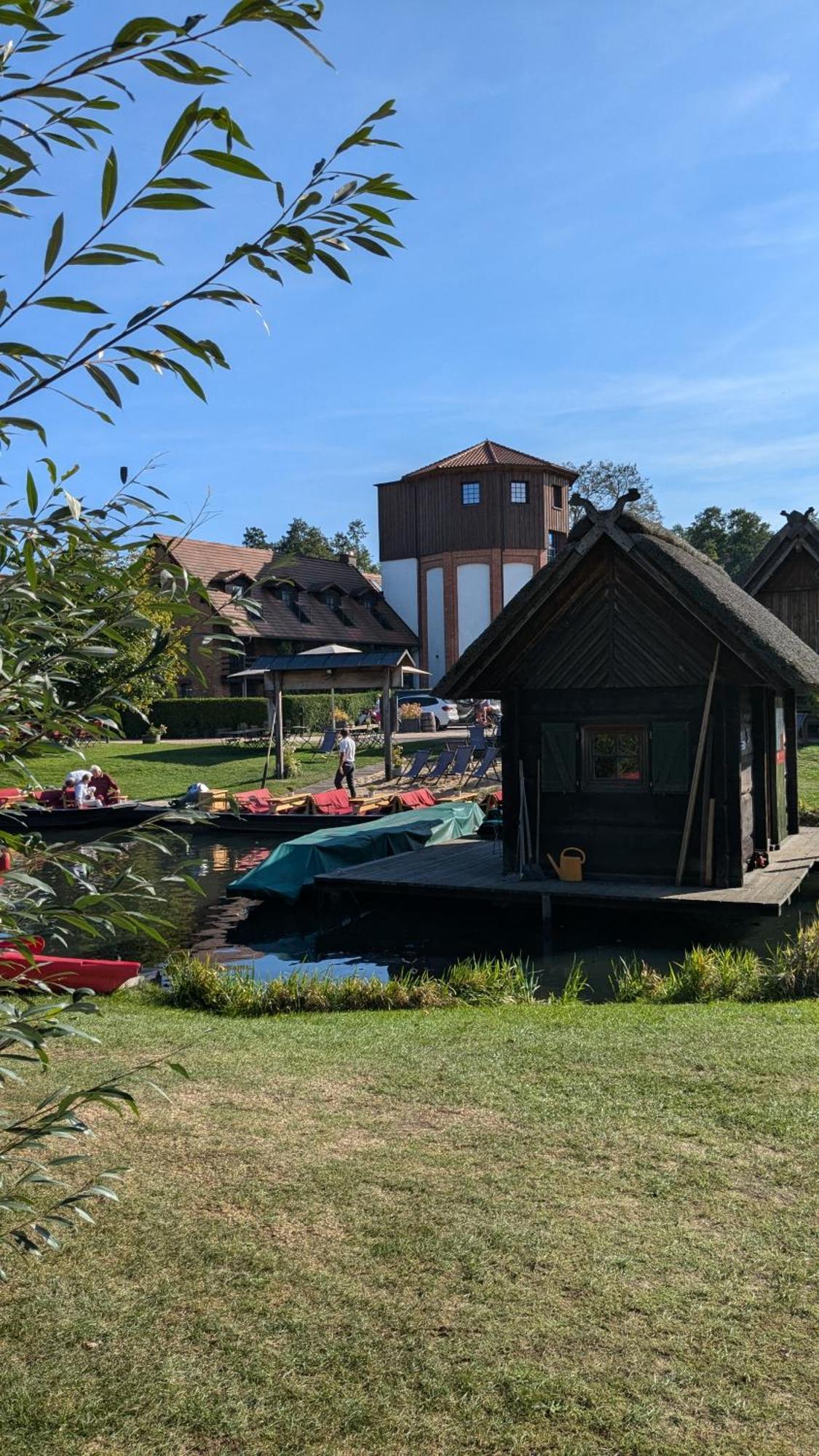 Spreewaldhaeuser Golinski Mit Kamin Am Neuendorfer See Alt Schadow Exterior foto