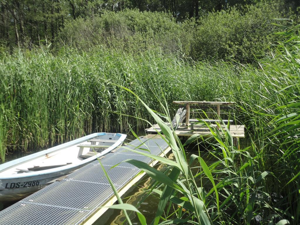 Spreewaldhaeuser Golinski Mit Kamin Am Neuendorfer See Alt Schadow Exterior foto